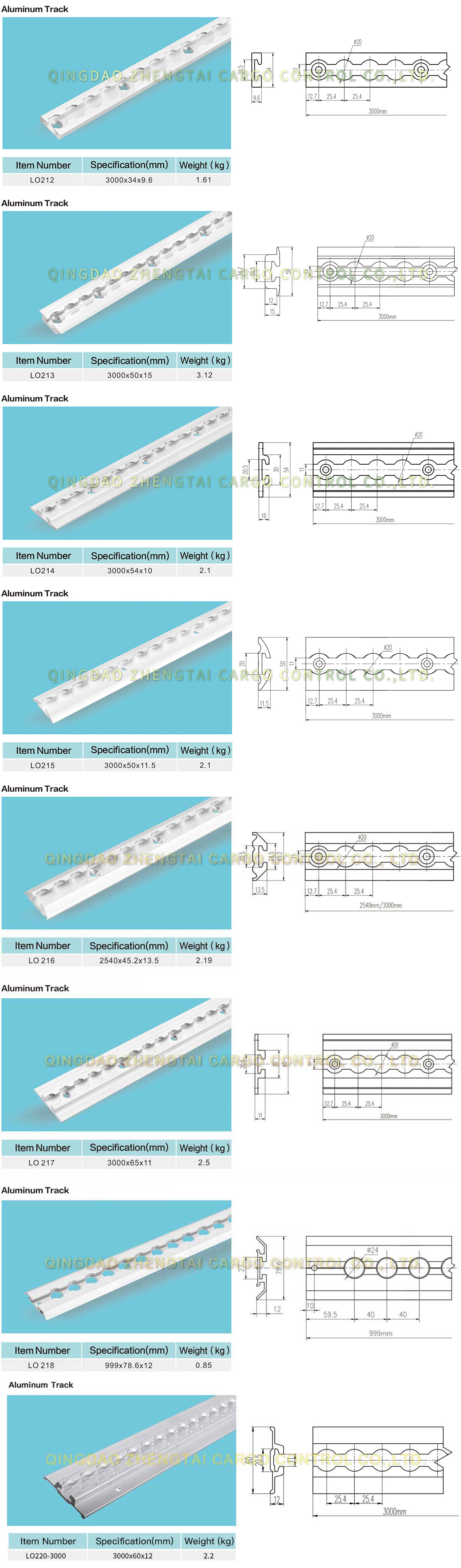 Aluminum Track Series